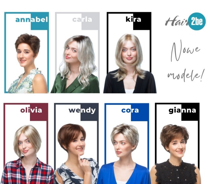 Peruki syntetyczne dla każdej kobiety! Hair2be - Nowe modele!